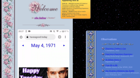 Olia Lialina's work (former FIRST REAL NET ART GALLERY)